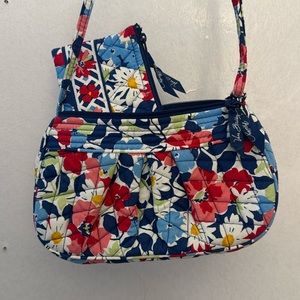 Vera Bradley flowered purse and wallet